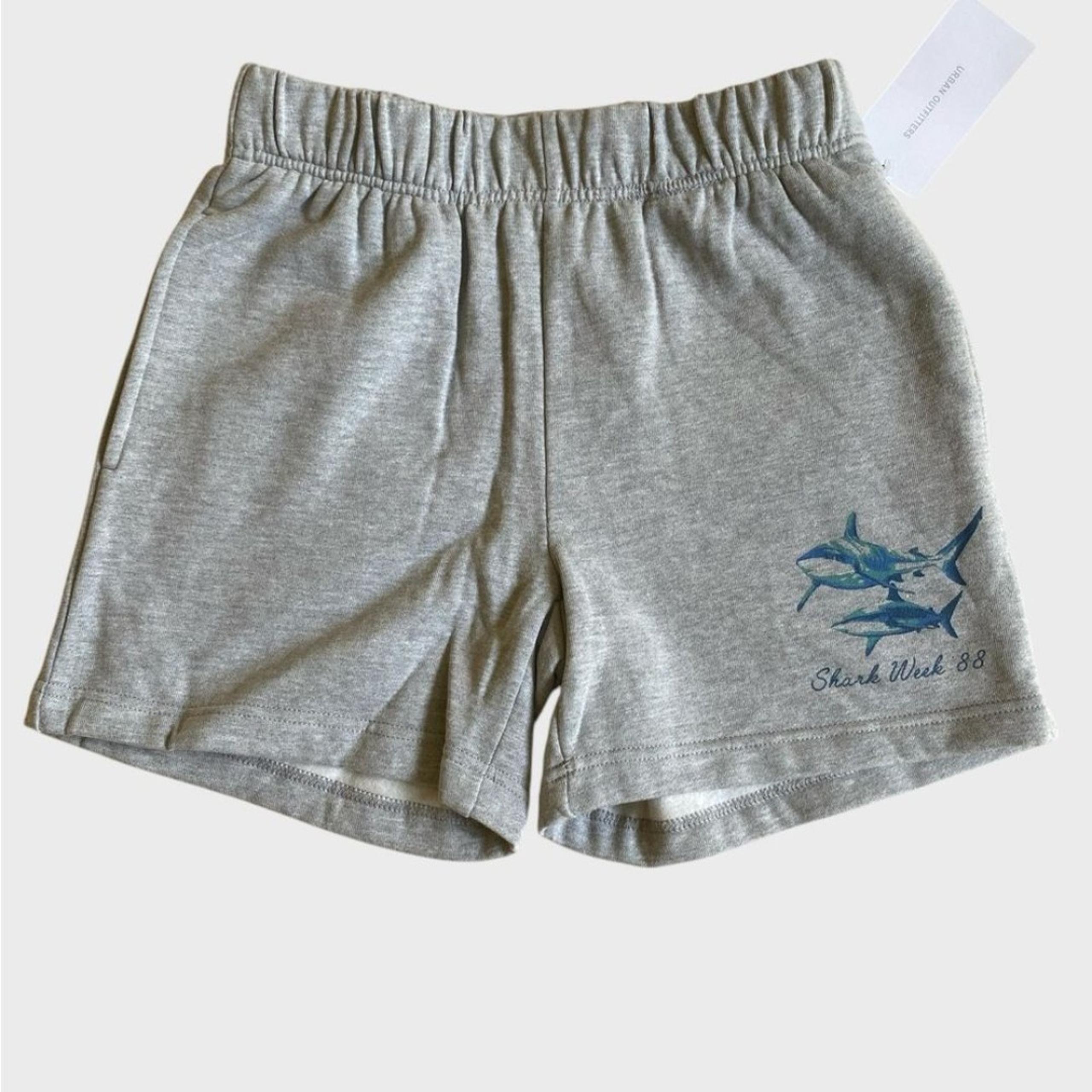 NWT Urban Outfitters Discovery Shark Week 88 Lounge Shorts Women's Size XS Grey