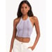 BDG Urban Outfitters Crochet Halter Tank In Lilac S