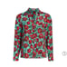 Alice + Olivia beach bliss aqua blouse Sz M NEW