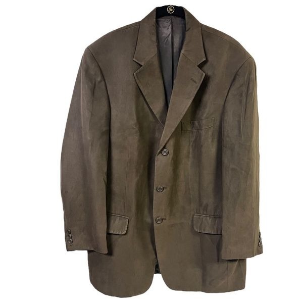 Andrew Fezza Fusion Sport Coat Dark Brown 3-Button Notch Lapel Single Breasted