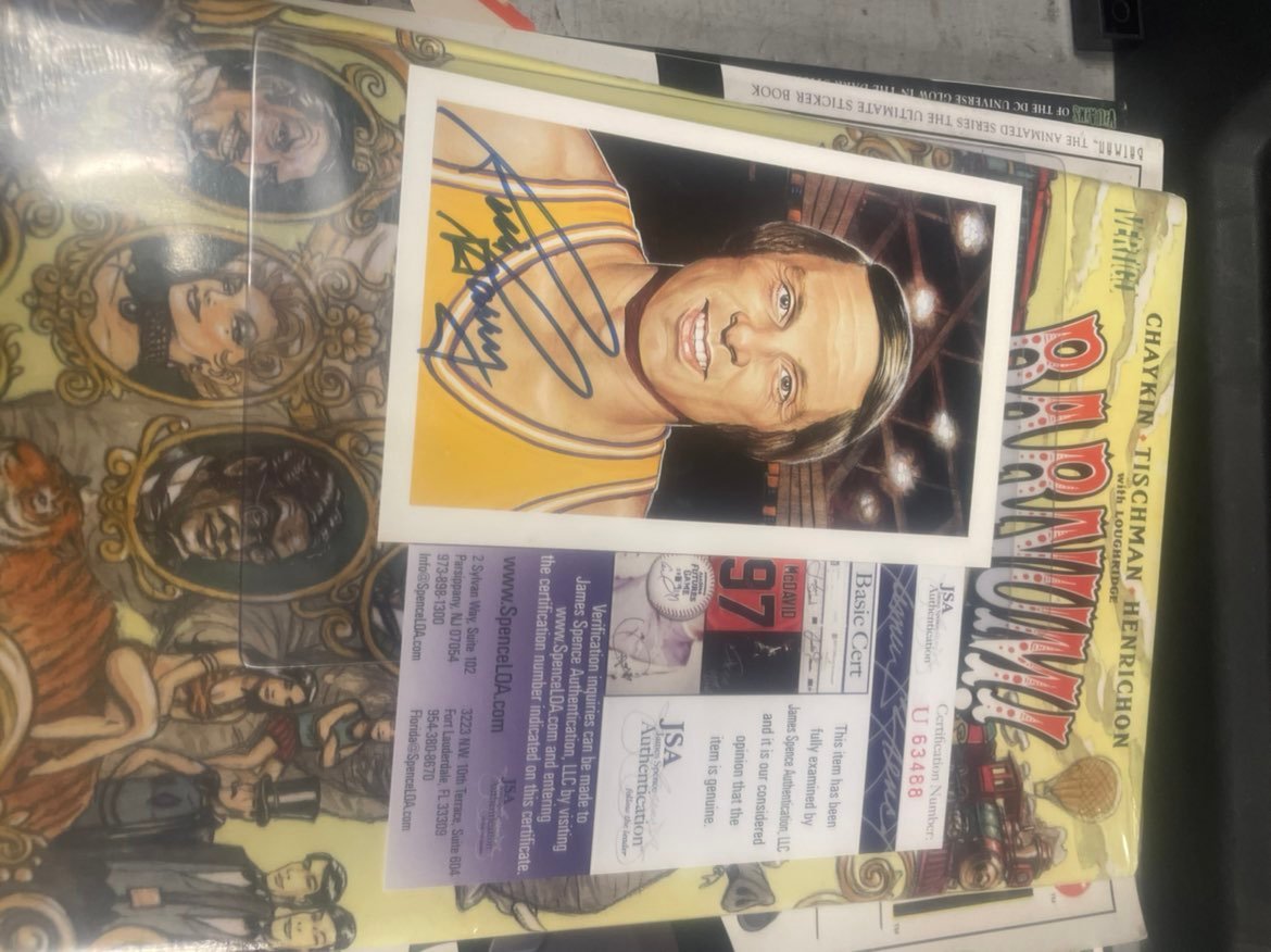 NBA Rick Barry Post Card AutoW COA RARE
