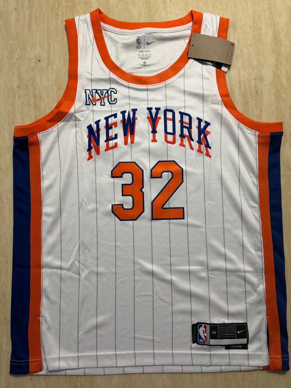 Karl Anthony-Towns KAT New York Knicks Nike 2024-2025 City Edition Size M Jersey