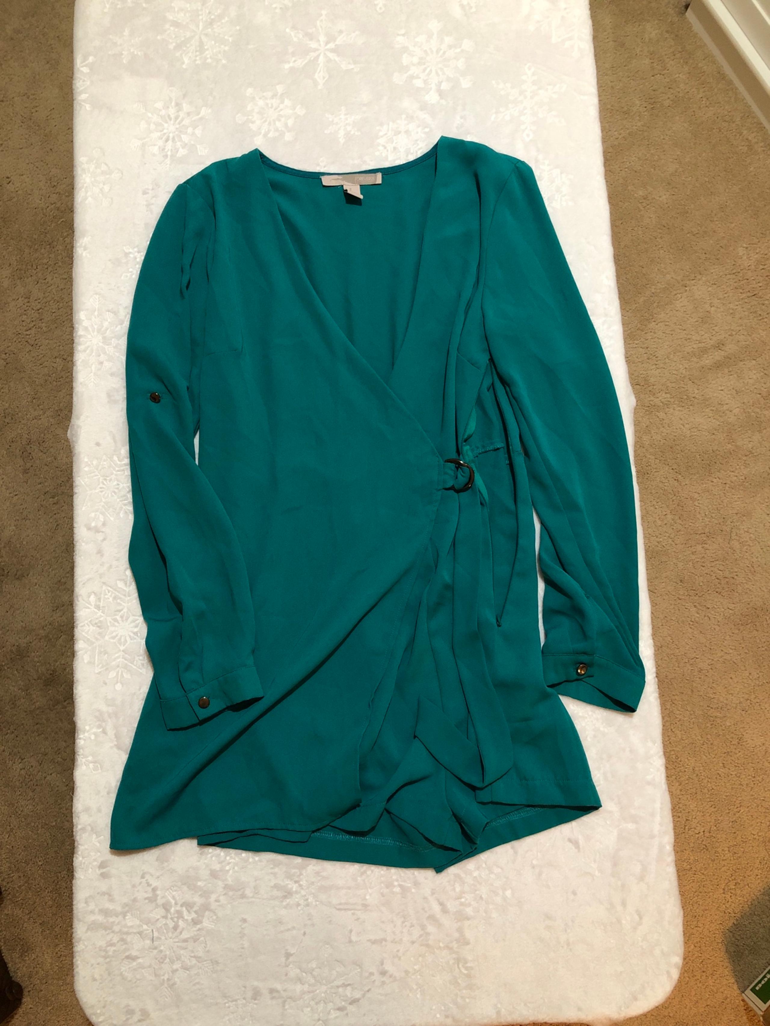 Teal long sleeve Romper
