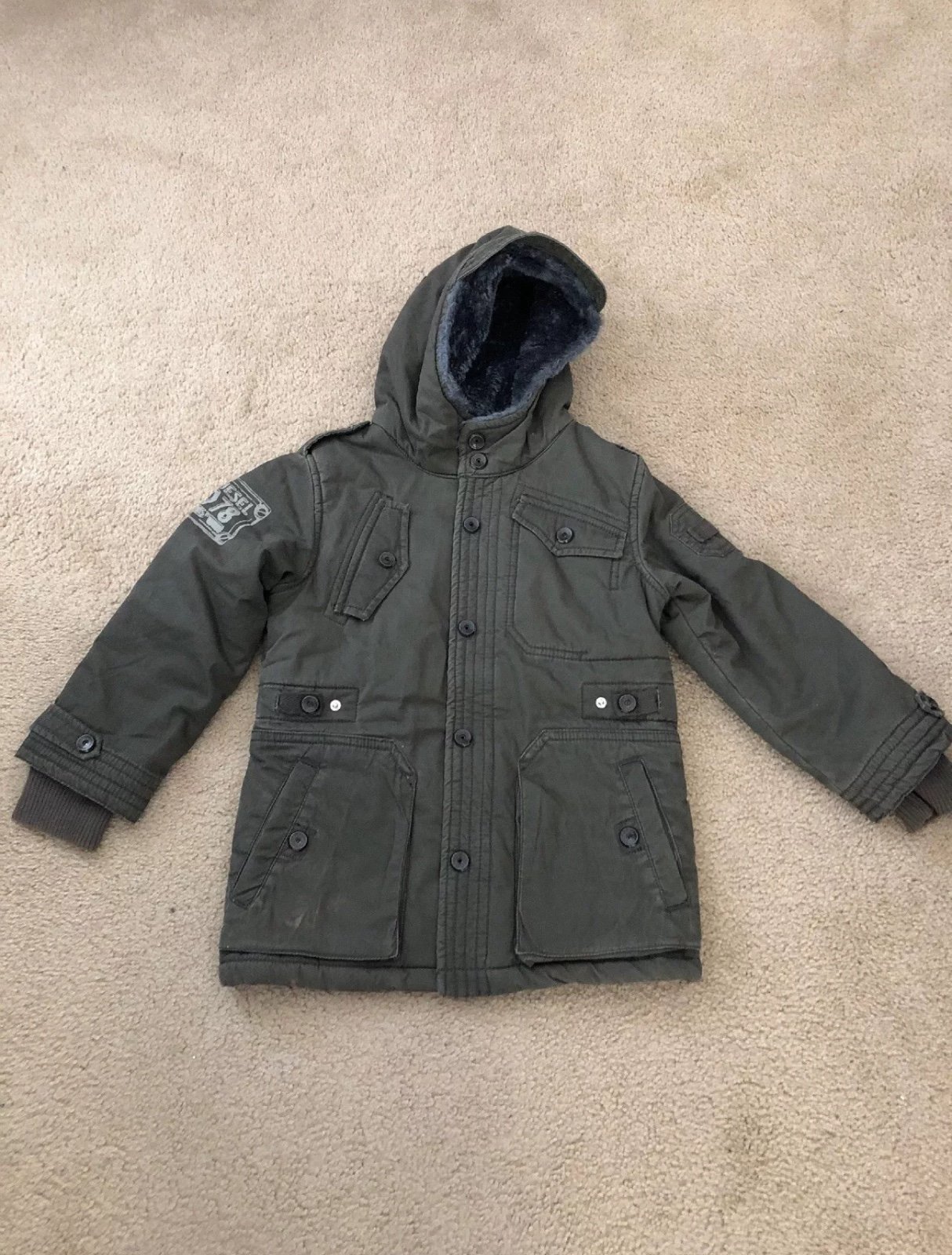 Diesel Boys Hooded Parka size 4