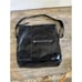 Garnet Hill Black Shiny Leather Hobo Shoulder Handbag