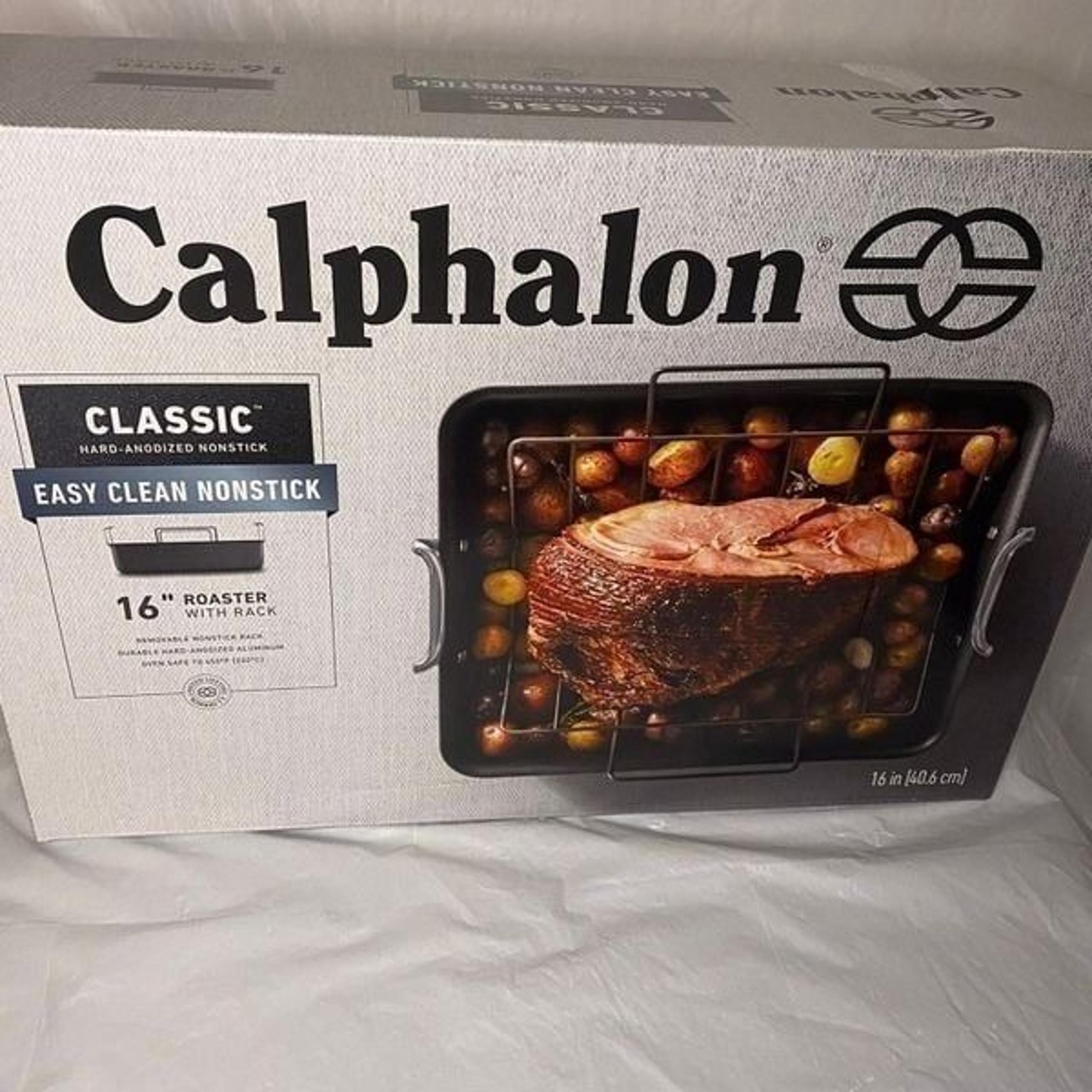 Calphalon Premier Hard Anodized Nonstick 16-Inch Roaster with Rack