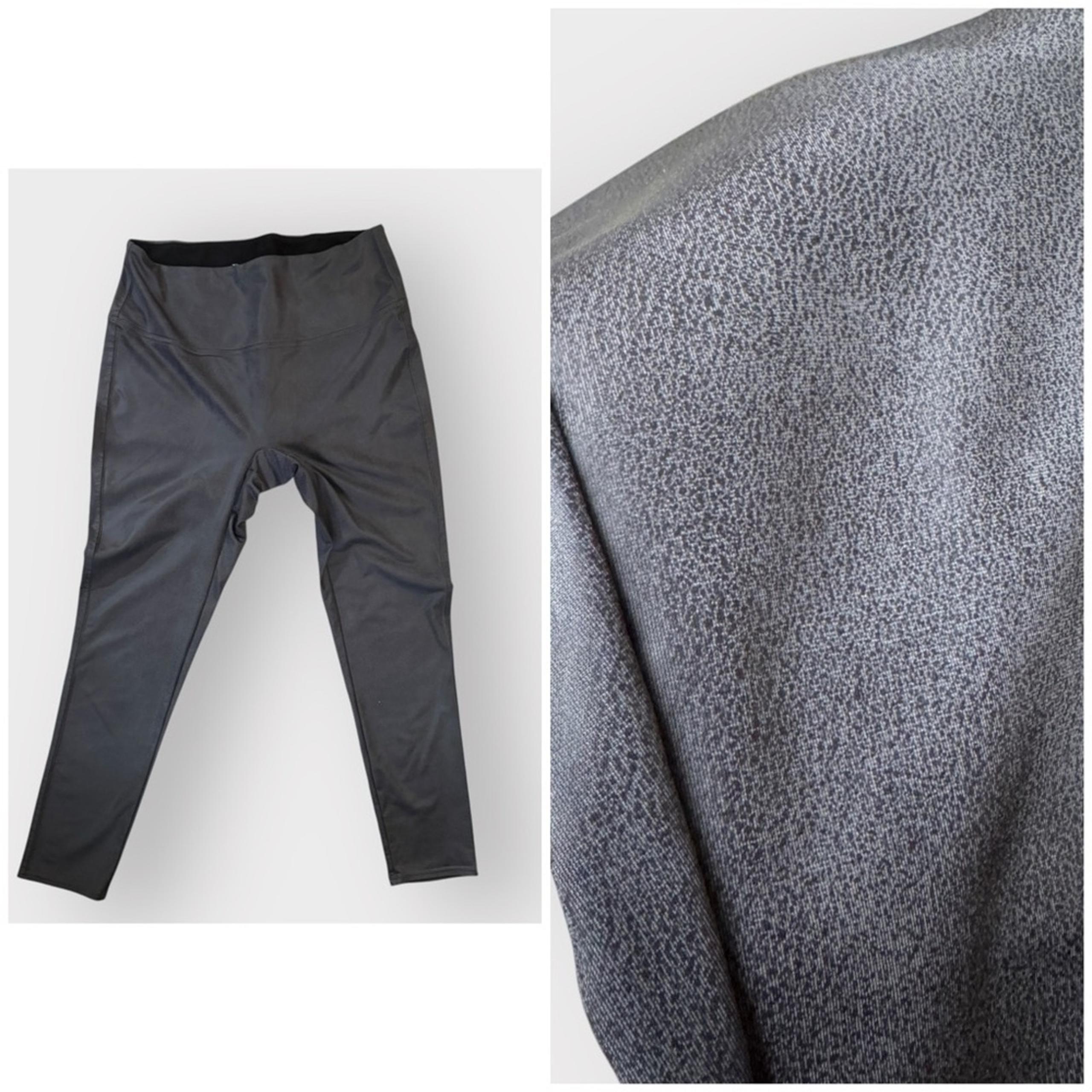 DG2 by Diane Gillman gray faux leather leggings, XL