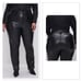 NWT Good American Faux Leather Good Icon Pants in Black Women Plus Size 24
