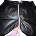 NWT Good American Faux Leather Good Icon Pants in Black Women Plus Size 24