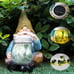 Solar Firefly Jar Gnome Solar Outdoor LED Lights