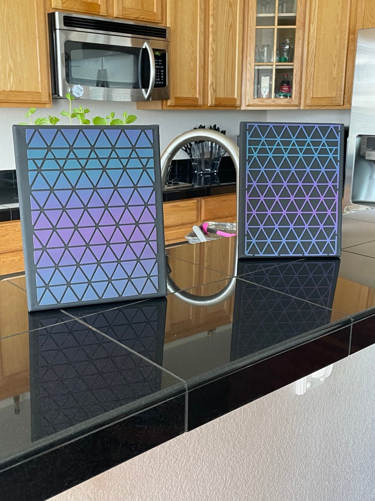 Light reflecting wall art