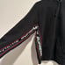 Supreme text ribbed hoodie