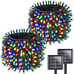 Multicolor Solar Christmas Lights 2Pack Total 180FT 500LED