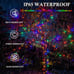 Multicolor Solar Christmas Lights 2Pack Total 180FT 500LED