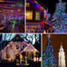 Multicolor Solar Christmas Lights 2Pack Total 180FT 500LED