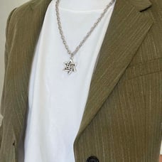 Silver hexagram necklace