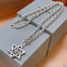 Silver hexagram necklace