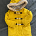 NWOT marks spencer Mustard yellow toggle jacket 3/4