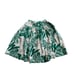 HMJ 2Pc Set Top & Skirt Green Tropical Leaves Dolman Sleeve Vtg 80s Womens Sz 36