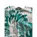 HMJ 2Pc Set Top & Skirt Green Tropical Leaves Dolman Sleeve Vtg 80s Womens Sz 36