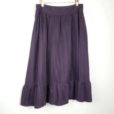 JohnPaulRichard Midi Skirt Purple Shiny