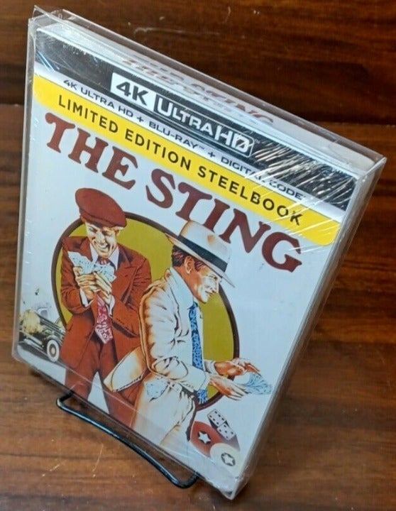 Sting 1973 Steelbook (4K+Blu-ray+Digital) NEW-PROTECTIVE SLEEVE-Free Box S&H!