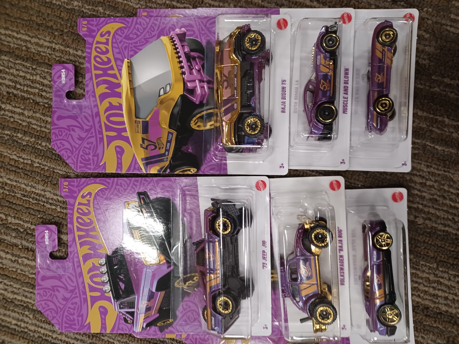 Hotwheels 57th anniversary set including chase! 6 cars