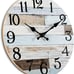 Wall Clock - 10 Inch Silent Non-Ticking Wooden Wall Clocks Battery