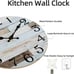 Wall Clock - 10 Inch Silent Non-Ticking Wooden Wall Clocks Battery
