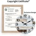 Wall Clock - 10 Inch Silent Non-Ticking Wooden Wall Clocks Battery