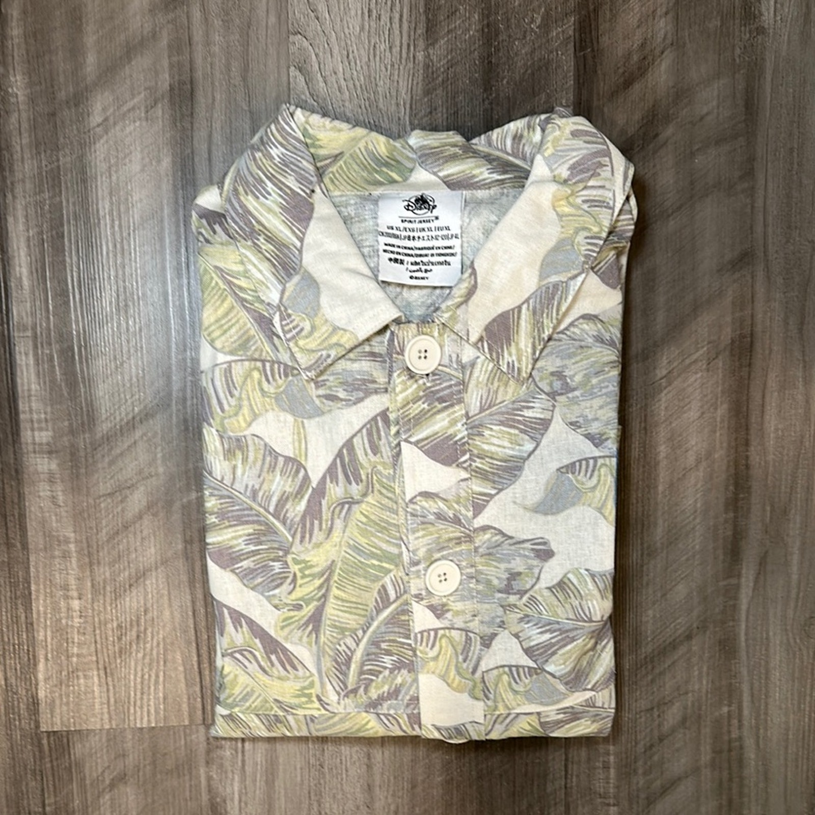 Walt Disney World Spirit Jersey Tropical Linen Blend Shirt Jacket (NWOT) - XL