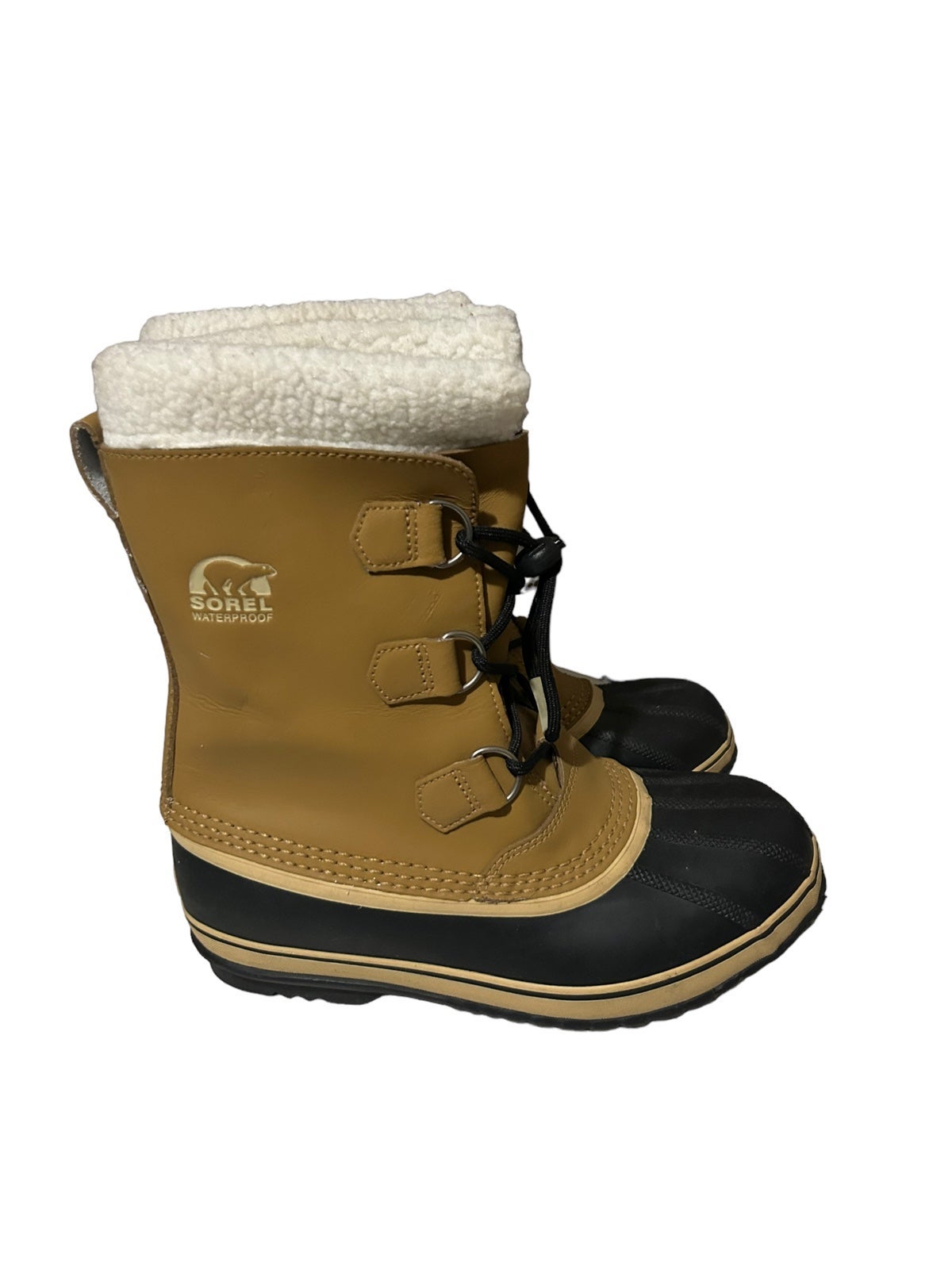 Sorel Yoot Pac Tan Winter Snow Boot Kids size 6