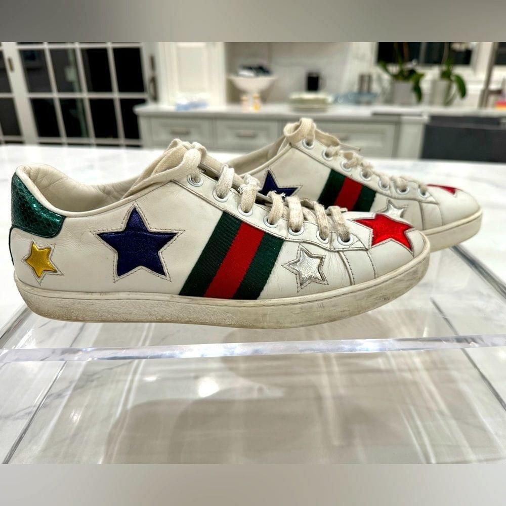 Gucci hotsell ace metallic