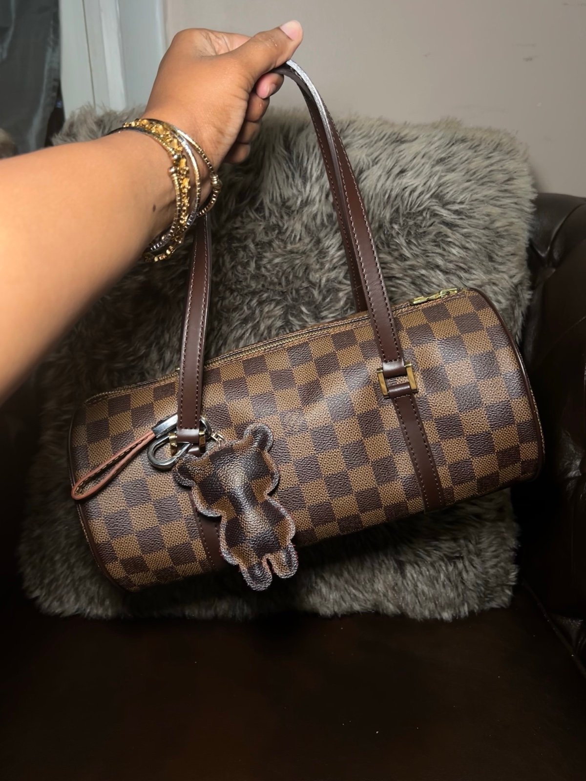 100% Auth Louis Vuitton Damier Papillon 30