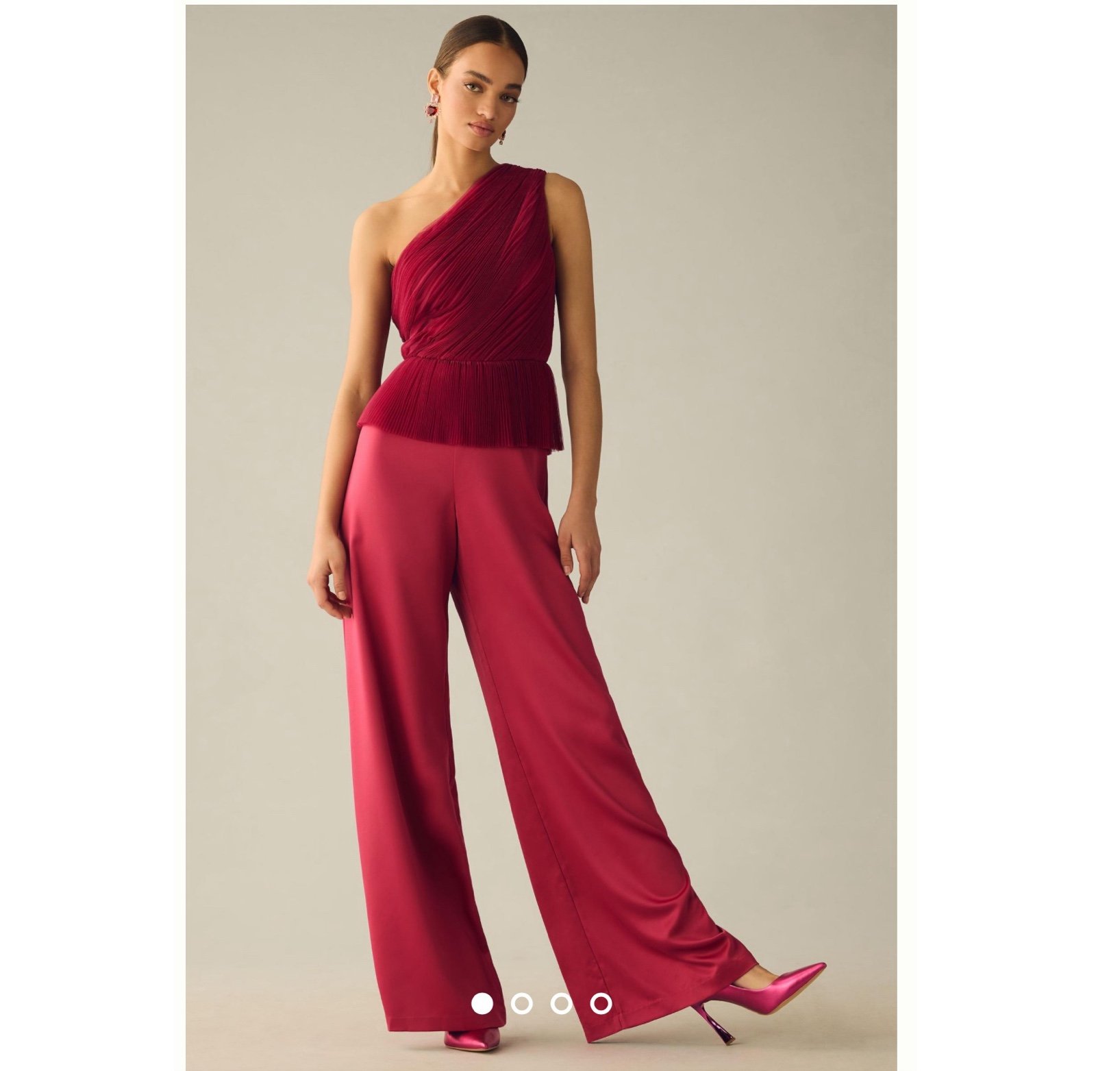 Anthropologie Pleated Jumpsuit by Hutch NWT