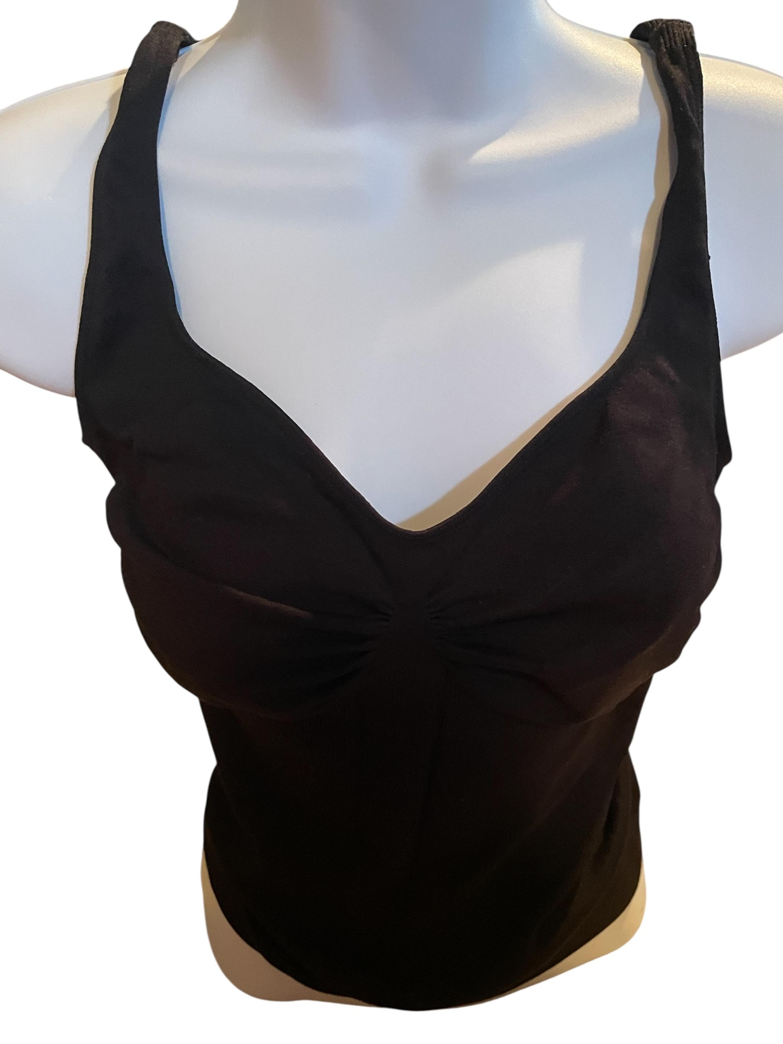 Women’s Guess black slim fit ribbed tank top size XS