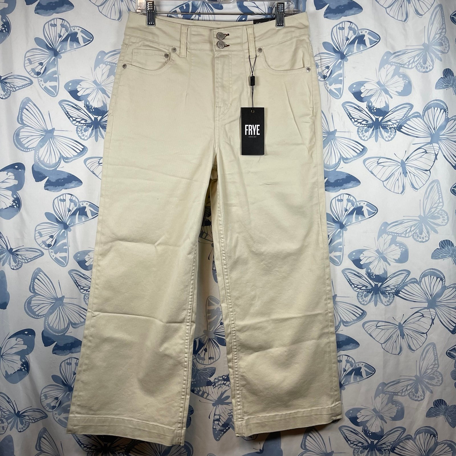 Frye The Carly crop Wide leg pants SZ 27