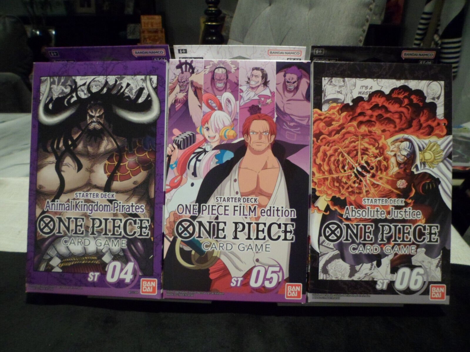 One Piece TCG Starter Deck ST-04 ST-05 ST-06 English Version Lot of 3