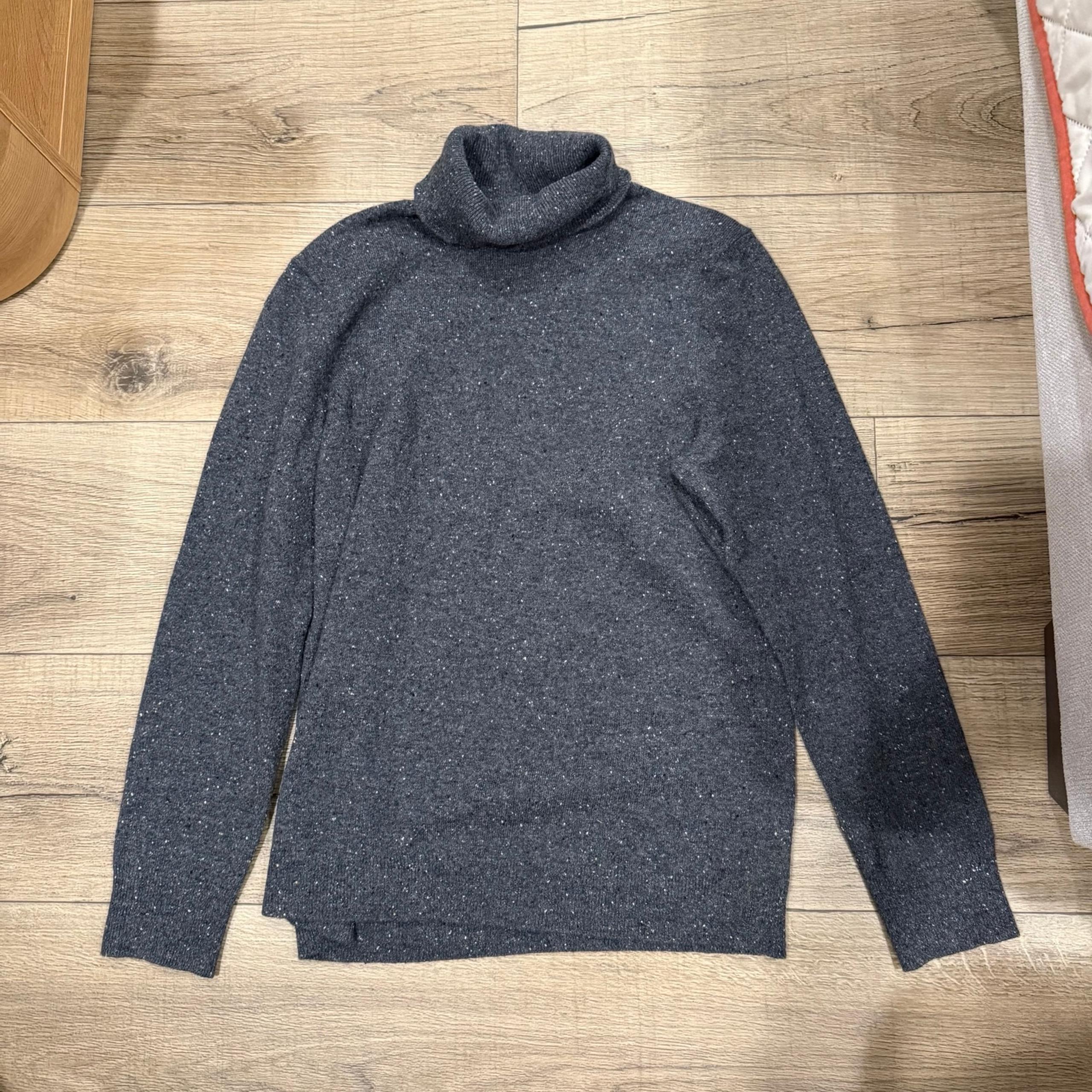 Talbots Women’s Large Pure Cashmere Gray Turtleneck Sweater
