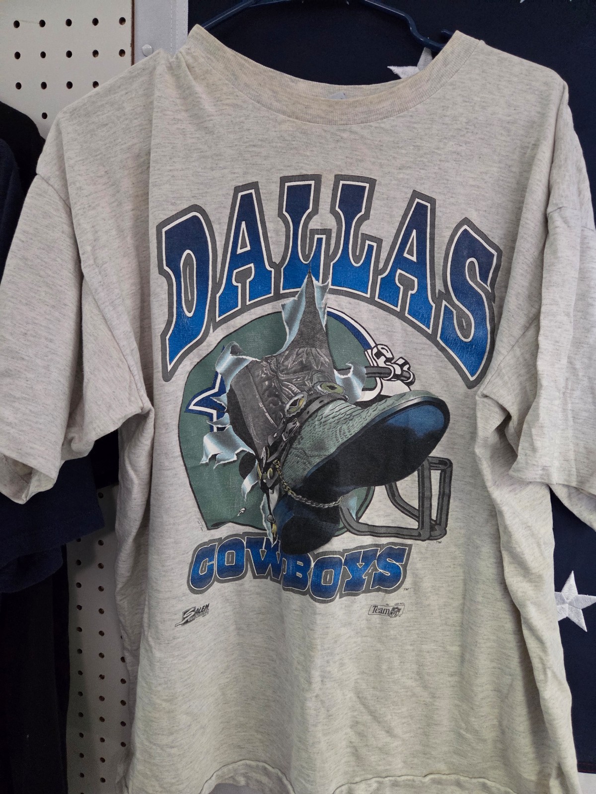 1992 Dallas Cowboys Vintage Single Stitch T-shirt. Size XL. Free Shipping.