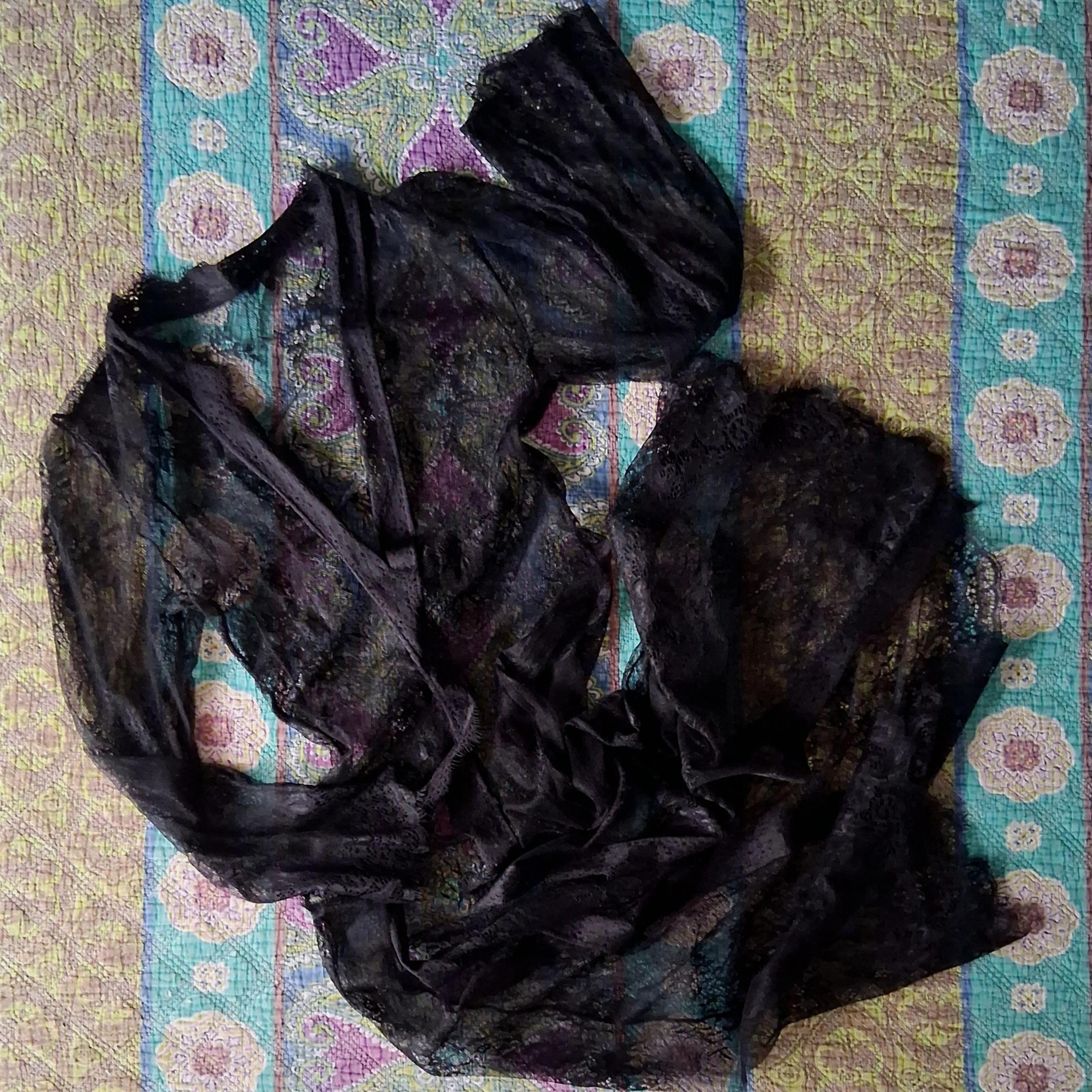 Black Lace Robe size Medium