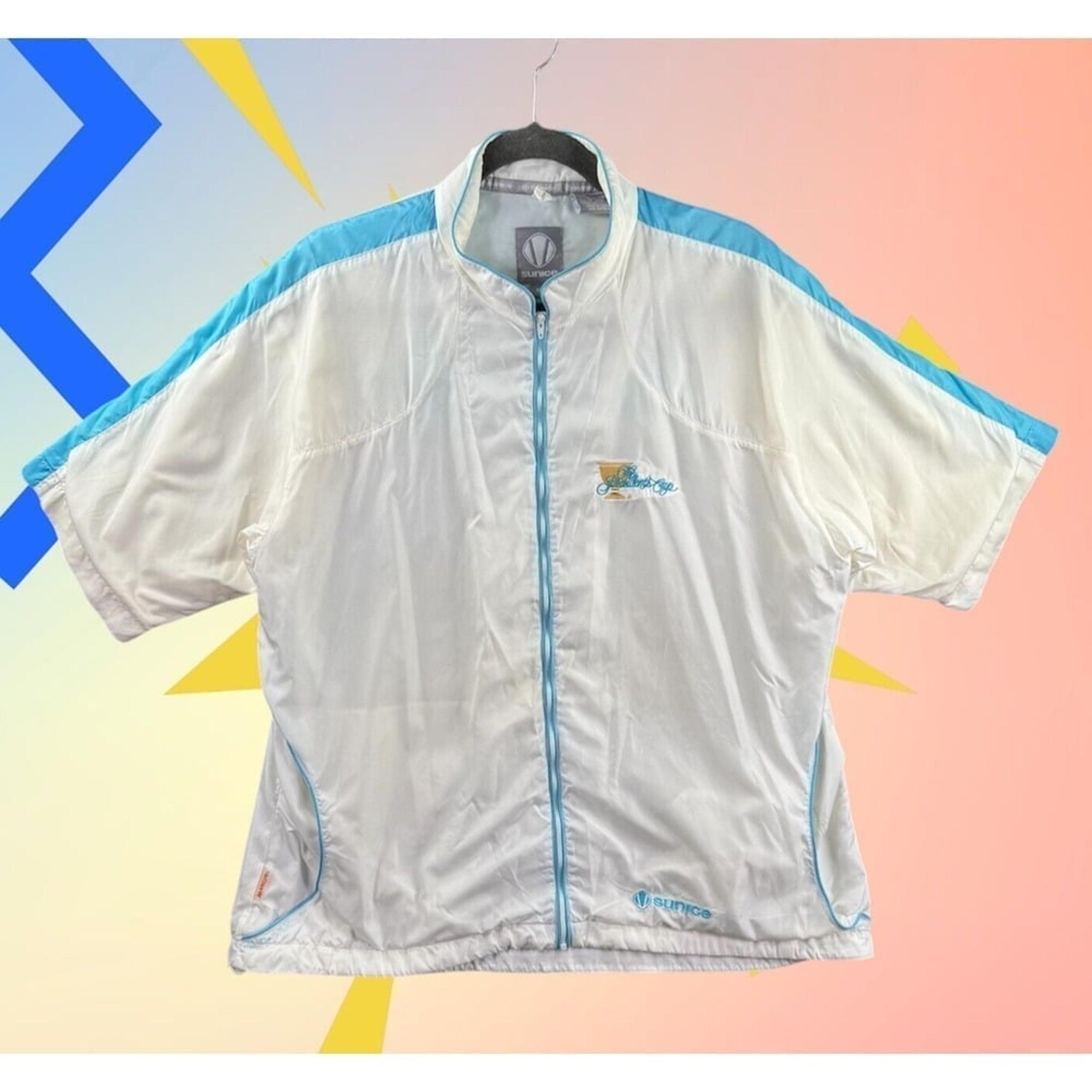 Sunice Golf Shacket Women XL "Presidents Cup" Windbreaker White Jacket Ripstop