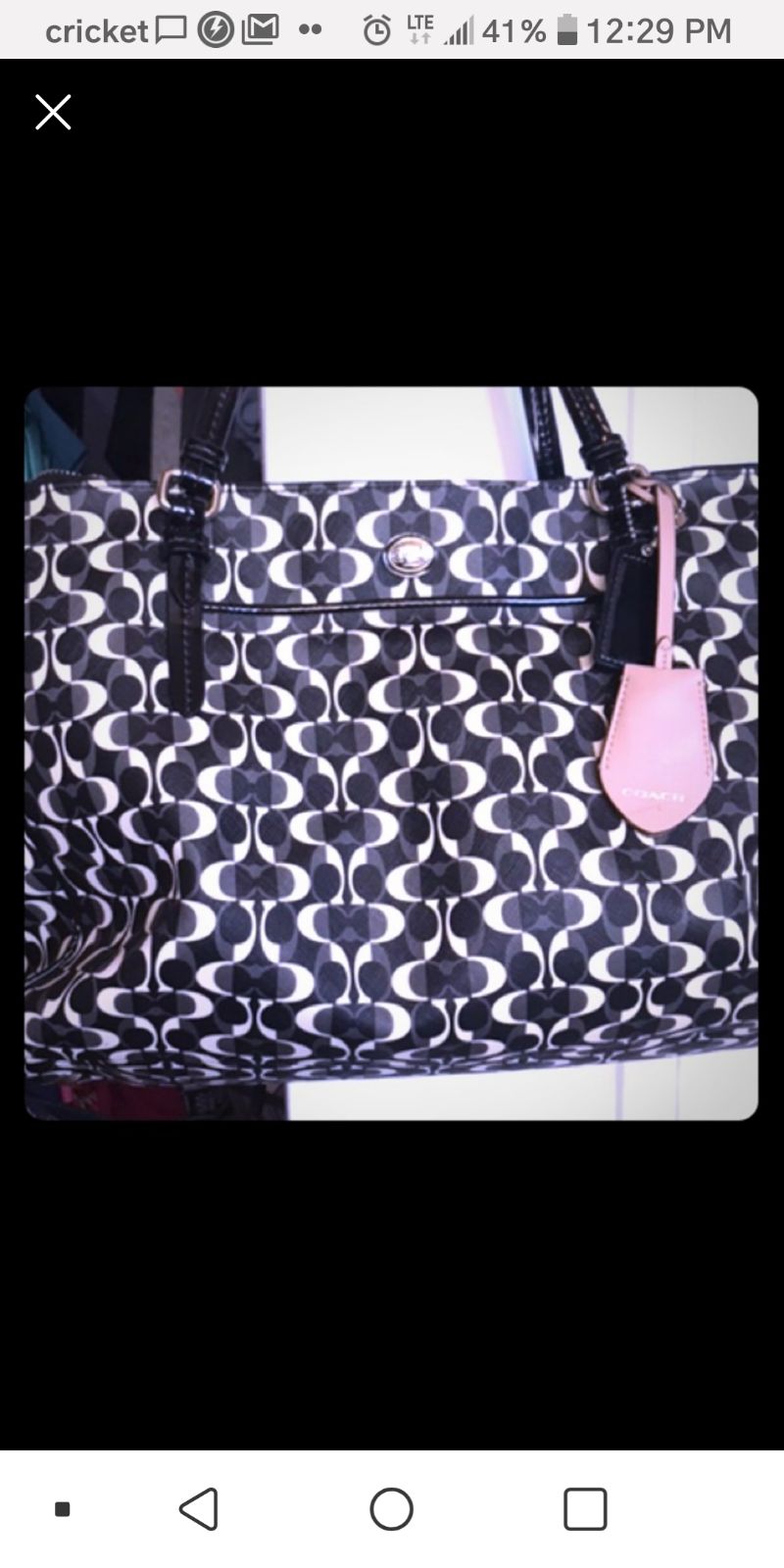 Ex-large Coach Diaper Bag