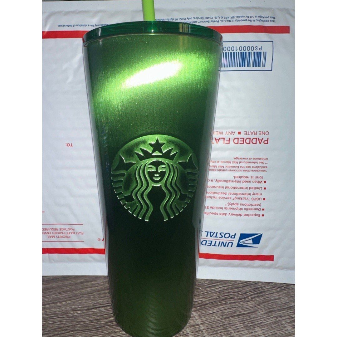 Starbucks Green Tumbler New shiny christmas bright