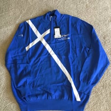 Genesis Scottish Open Glenmuir Mens Blue Saltire 1/4 Zip Sweater X-Large