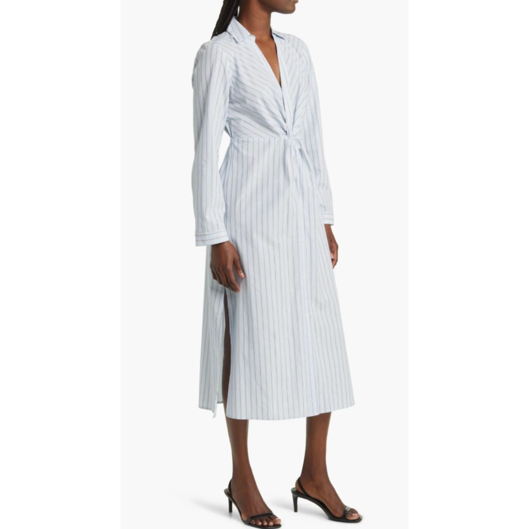 Rails Irie Shirt Dress Hampton Stripe Midi Size XS