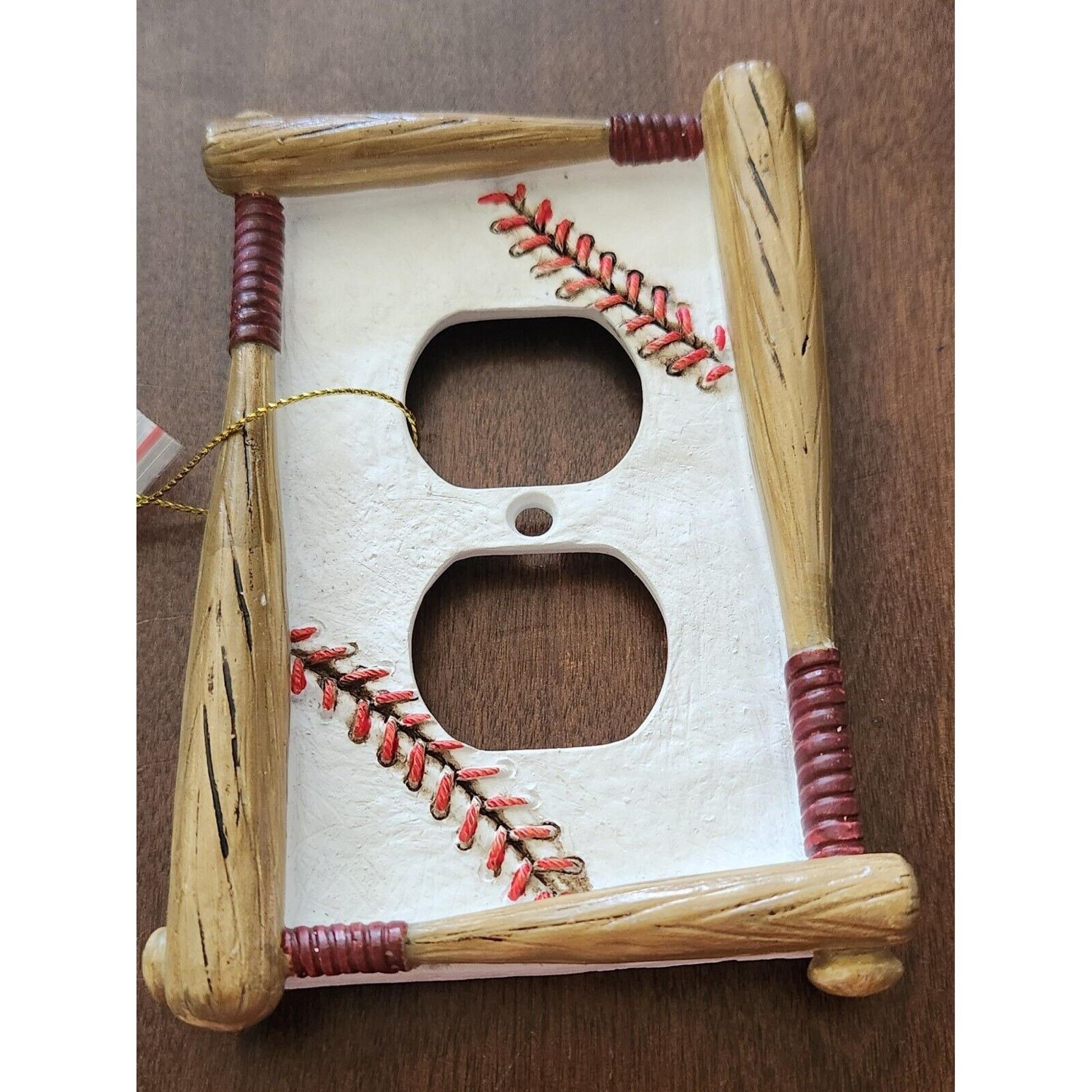 Baseball Outlet Cover Electrical Bedroom Home Sports Decor Youth
