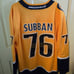 Nashville Predators P.K. Subban Sewn Fanatics NHL Hockey Jersey Men's XL