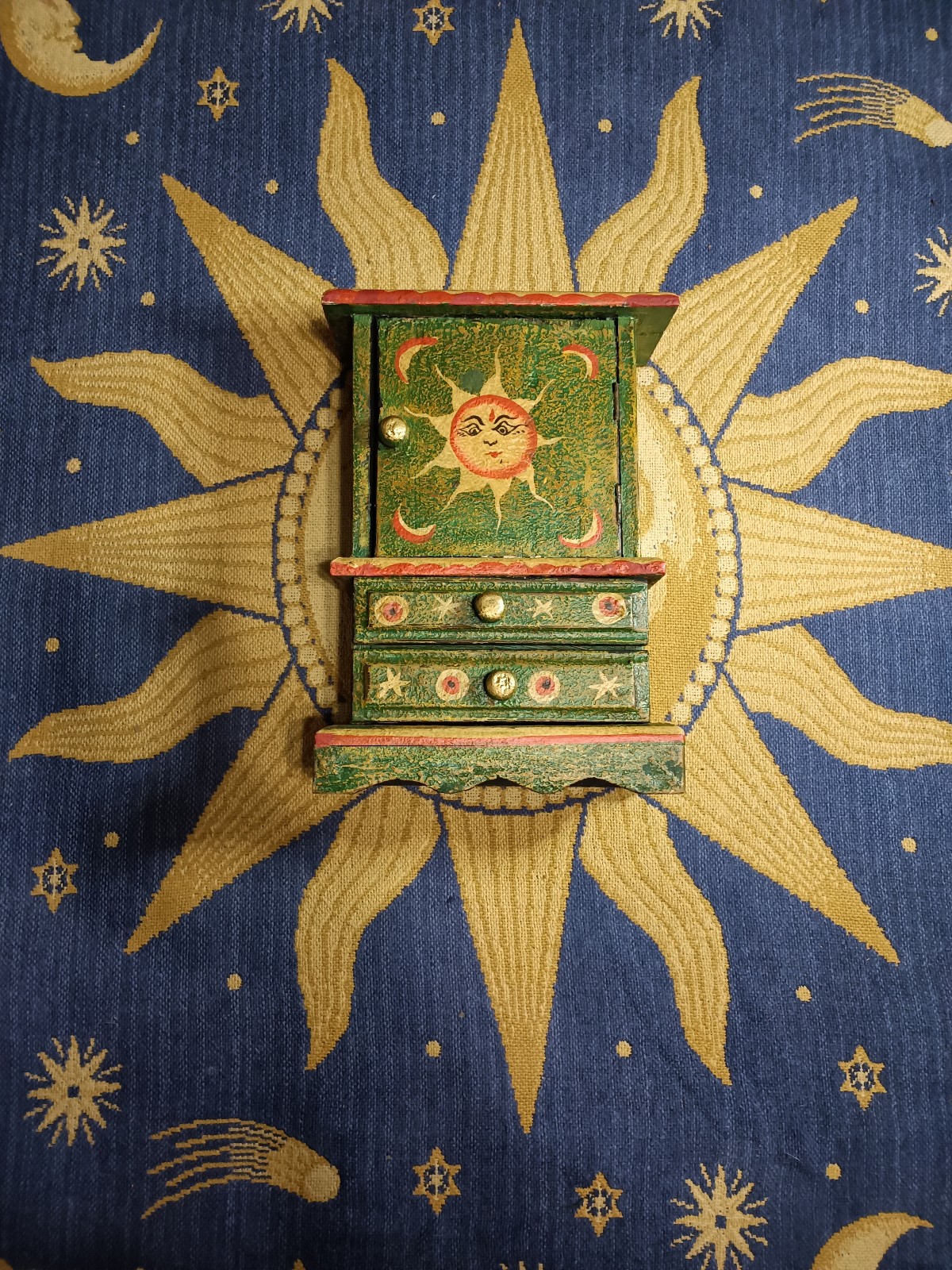 Rare vintage celestial jewelry box