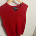 Polo Ralph Lauren boys youth Logo braided V neck Vest sweater size Large